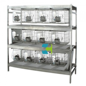 “康为医疗”不锈钢干养式实验兔笼（3层×4=12笼）